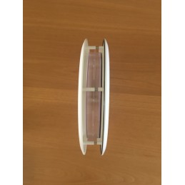 Hublot rond en PVC blanc, double vitrage plexiglas, brouillé, 315 mm